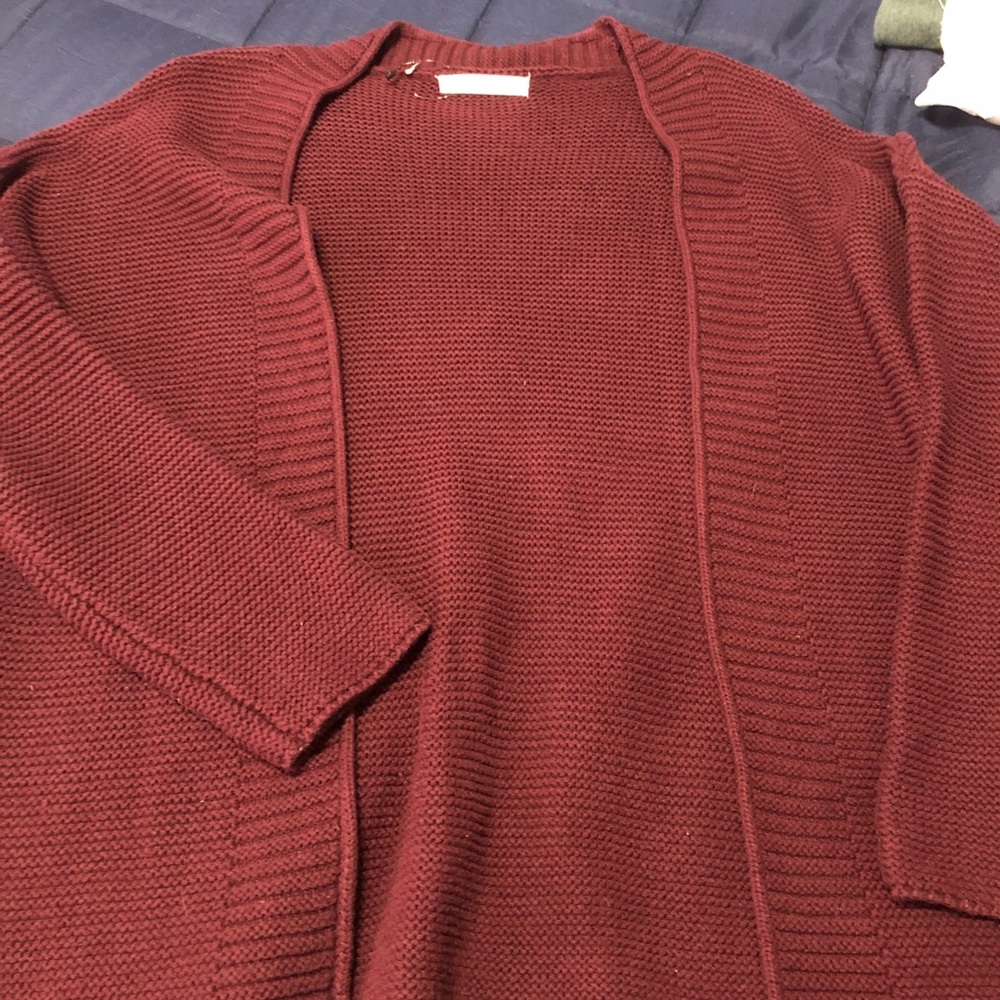 Dark Red Cardigan - Picture 2 of 4